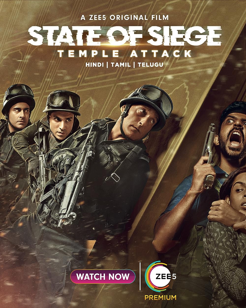 State of Siege Temple Attack 2021 Hindi 480p ZEE5 HDRip 450MB Download