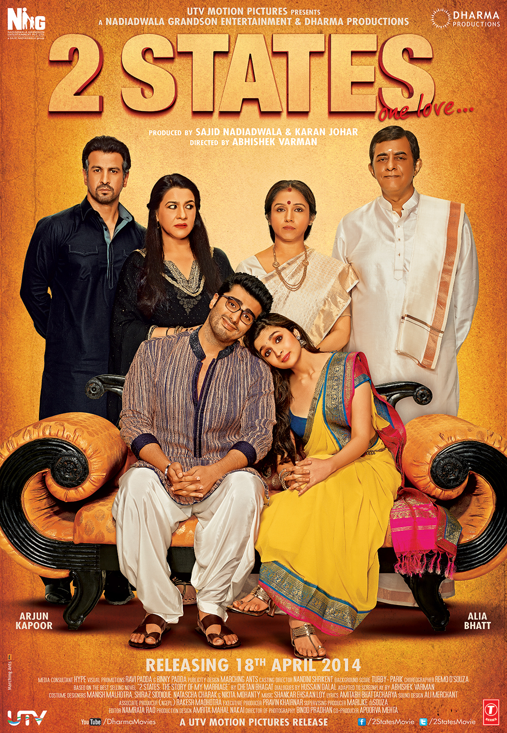 2 States 2014 Hindi 720p BluRay 1.4GB Download