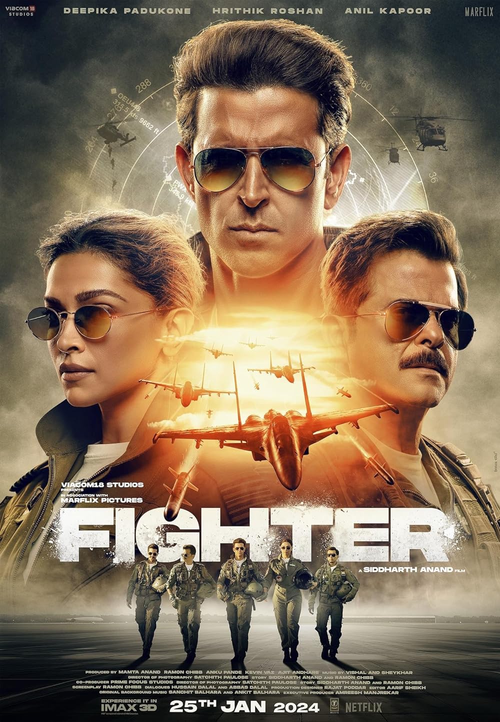 Fighter 2024 Hindi Movie 720p PreDVDRip 1GB Download